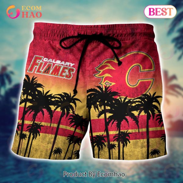 Calgary Flames NHL Hawaii Shirt & Short Style Hot Trending Summer
