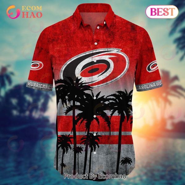LIMITED] Carolina Hurricanes NHL-Summer Hawaiian Shirt And Shorts, For Fans  This Season