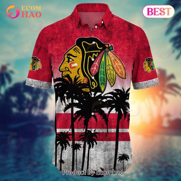 LIMITED] Chicago Blackhawks NHL-Summer Hawaiian Shirt And Shorts