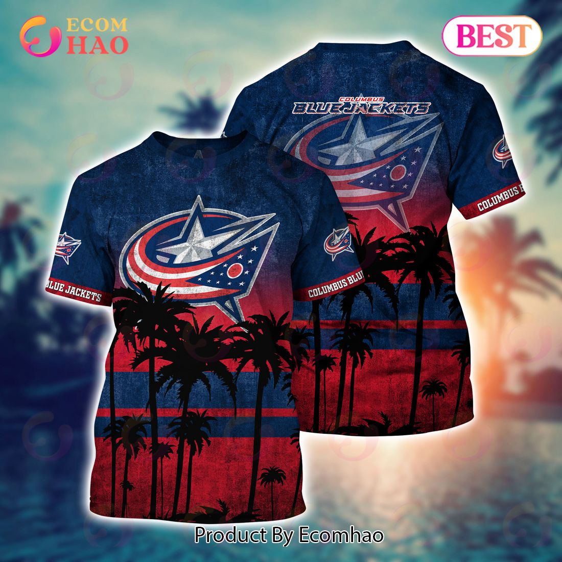 Columbus Blue Jackets NHL Hawaii Shirt & Short Style Hot Trending Summer