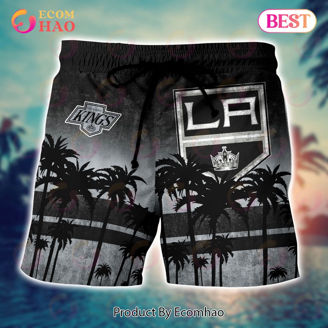 Los Angeles Kings Nhl Mens Hawaiian Shirt & Short