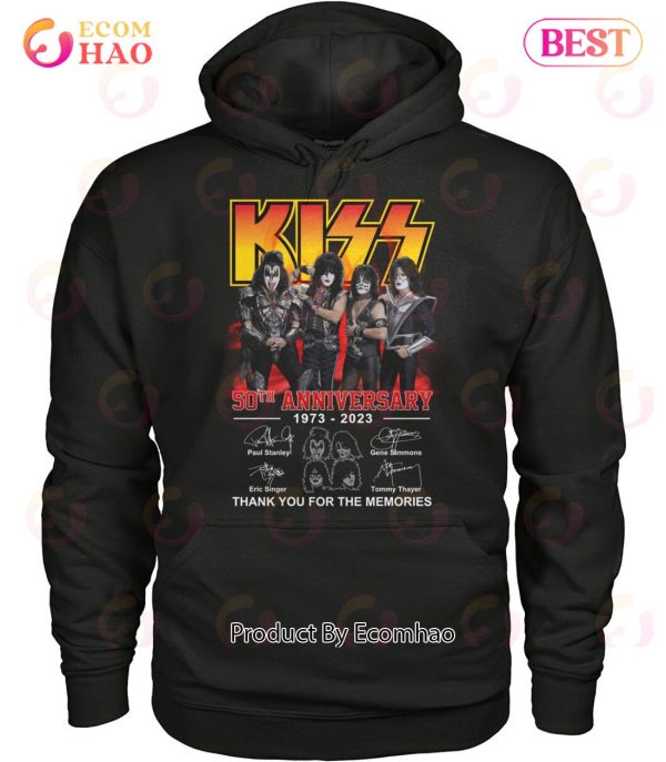 Kiss 50th Anniversary 1973 – 2023 Thank You For The Memories Unisex T-Shirt