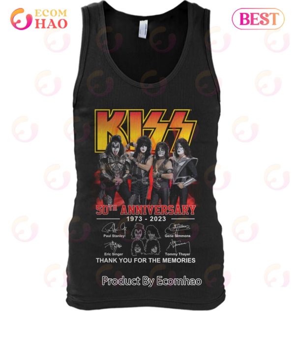 Kiss 50th Anniversary 1973 – 2023 Thank You For The Memories Unisex T-Shirt