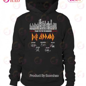 Thank You For The Memories Def Leppard Signature T-Shirt