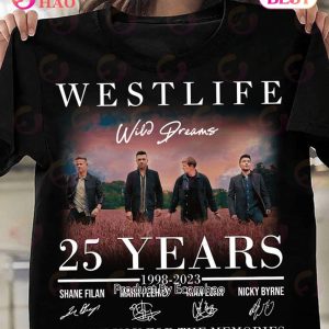 Westlife 25 Years 1998 – 2023 Thank You For The Memories Unisex T-Shirt