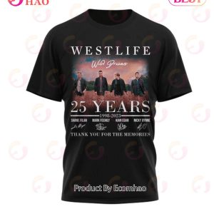 Westlife 25 Years 1998 – 2023 Thank You For The Memories Unisex T-Shirt