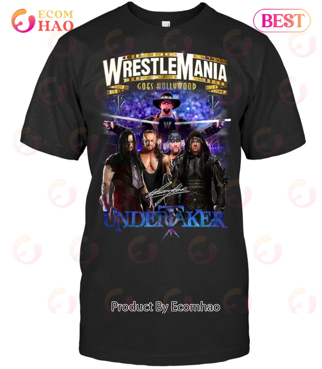 Wrestlemania Goes Hollywood Undertaker T-Shirt