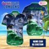 NHL Toronto Maple Leafs Special Hawaiian Design With Dolphins And Waves Button Shirt
