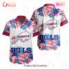 NFL Carolina Panthers Special Hawaiian Design With Flowers And Big Logo Button Shirt