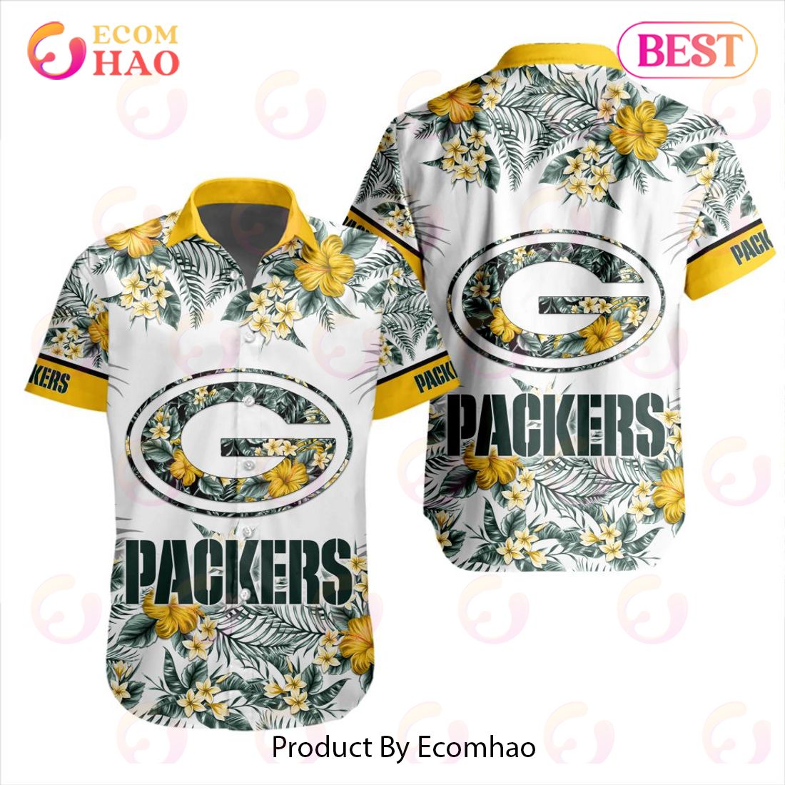 NFL Detroit Lions Special Hawaiian Design With Flowers And Big Logo Button Shirt