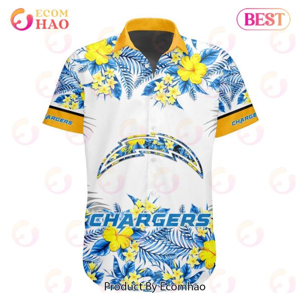 Los Angeles Chargers NFL Hawaiian Shirt Short Sleeve Big Logo -  Freedomdesign