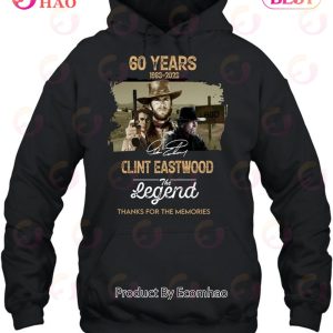 60 Years 1963 – 2023 Clint Eastwood The Legend Thanks For The Memories T-Shirt