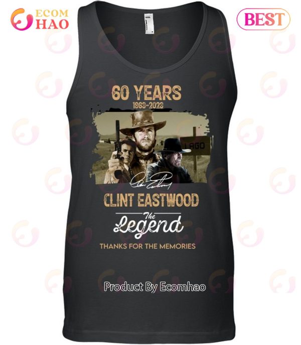 60 Years 1963 – 2023 Clint Eastwood The Legend Thanks For The Memories T-Shirt