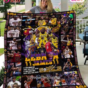Basketball NBA All-Time Scoring Leading Lebron James Fleece Blanket, Quilt