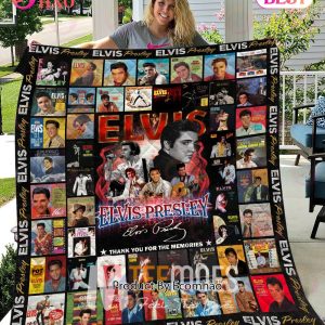 Vintage Elvis Presley All Albums Blanket, Quilt