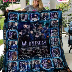 Wednesday Addams TV Series Netflix Season 1 Fleece Blanket, Quilt