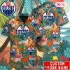 Custom Name NHL Detroit Red Wings Special Hawaiian Tropical Style Button Shirt