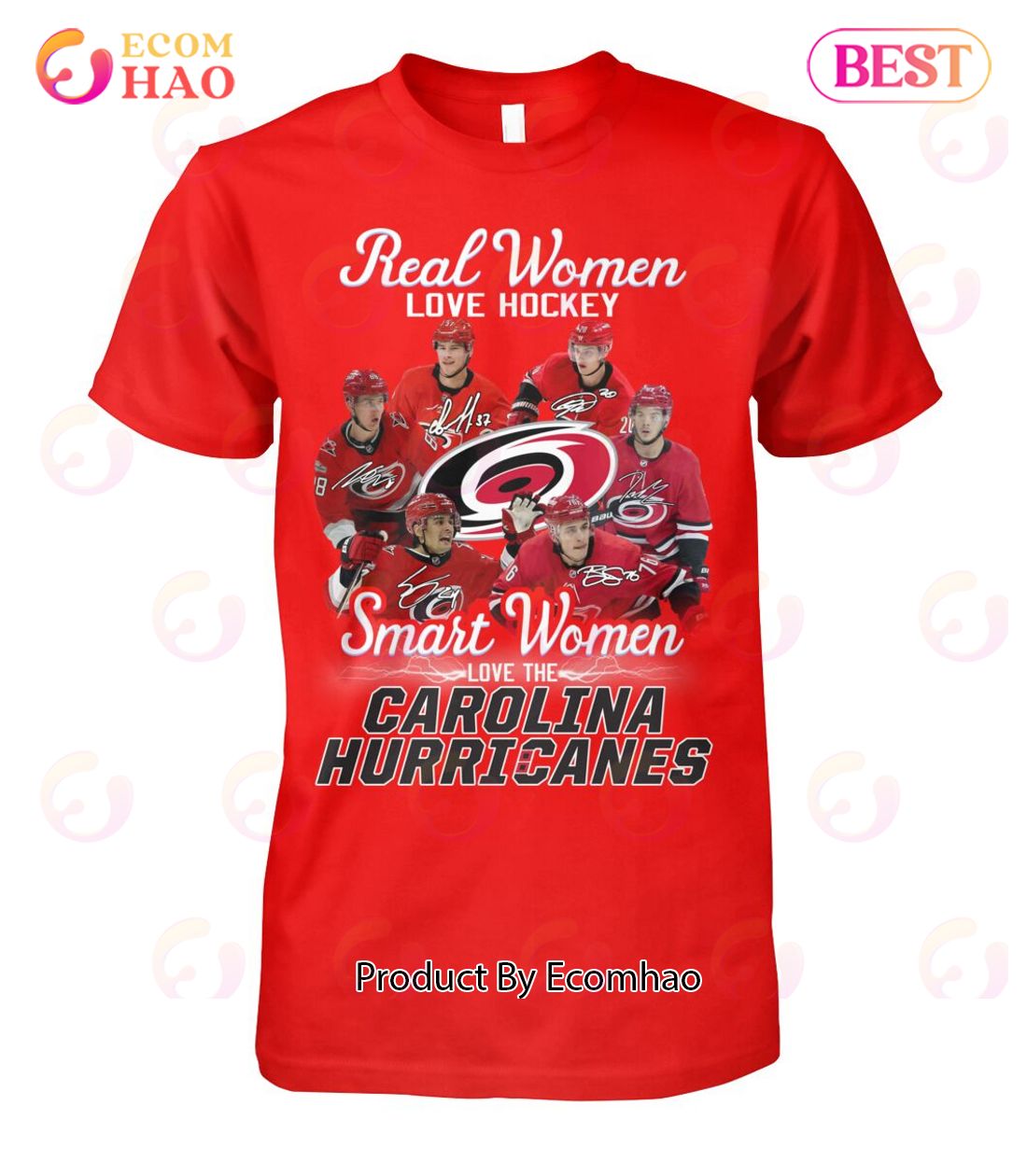 Real Women Love Hockey Smart Women Love The Devils Den T-Shirt