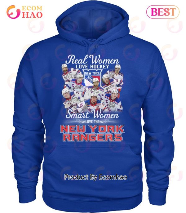 Real Women Love Hockey Smart Women Love The New York Rangers T-Shirt
