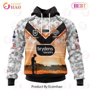 NRL Wests Tigers Special ANZAC Day Kits 2023 3D Hoodie