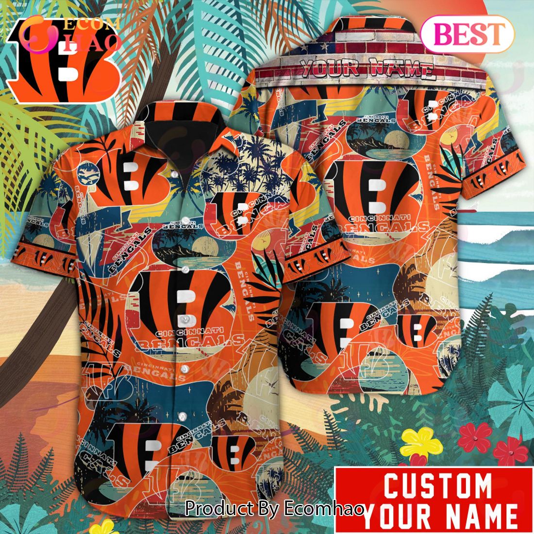 Personalized NFL Cleveland Browns Special Hawaiian Graphic Button Shirt