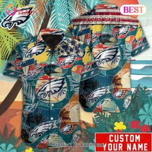 Personalized NFL Philadelphia Eagles Special Hawaiian Graphic Button Shirt