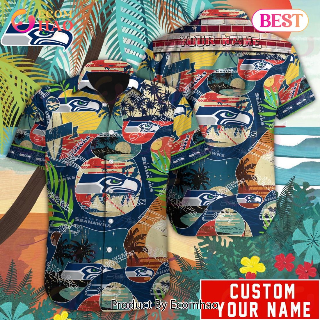 Personalized NFL Tampa Bay Buccaneers Special Hawaiian Graphic Button Shirt