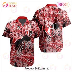 LIGA MX Atlas F.C Special Hawaiian Design Button Shirt