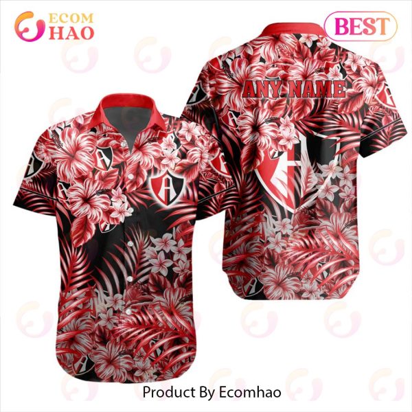 LIGA MX Atlas F.C Special Hawaiian Design Button Shirt