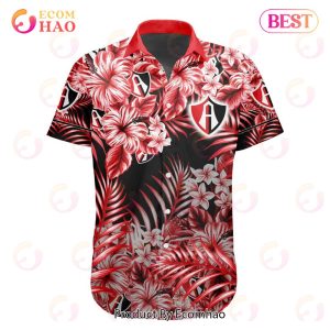 LIGA MX Atlas F.C Special Hawaiian Design Button Shirt