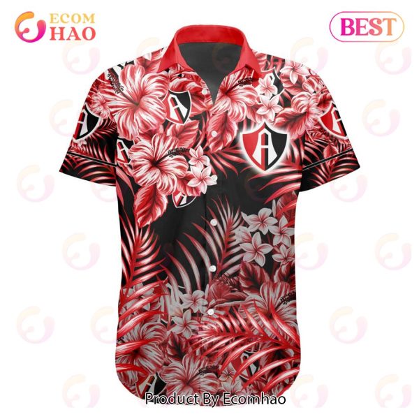 LIGA MX Atlas F.C Special Hawaiian Design Button Shirt