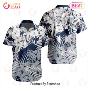 LIGA MX C.F. Monterrey Special Hawaiian Design Button Shirt