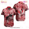 LIGA MX Cruz Azul Special Hawaiian Design Button Shirt