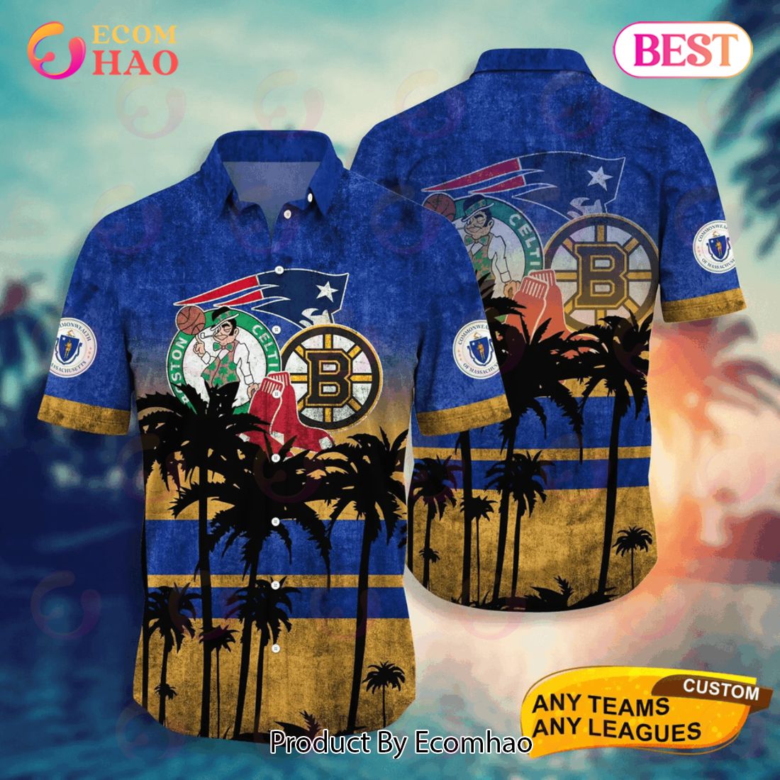 Boston Bruins Boston Sports Team Hawaiian Shirt