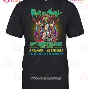 Rick and Morty 10th Anniversary 2013 – 2023 Thank You For The Memories T-Shirt