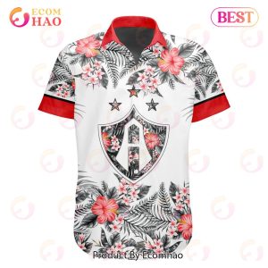 LIGA MX Atlas F.C Specialized With Floral Design Hawaiian Shirt