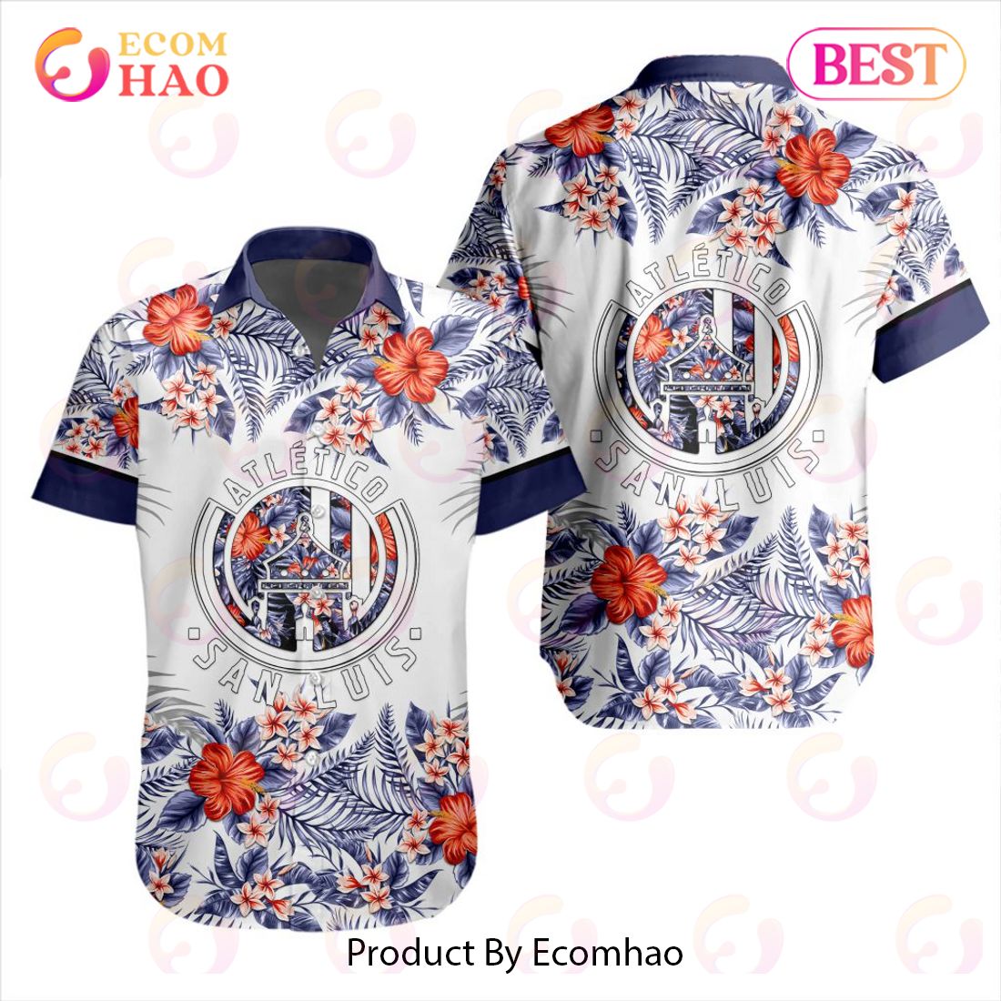 LIGA MX C.F. Monterrey Specialized With Floral Design Hawaiian Shirt