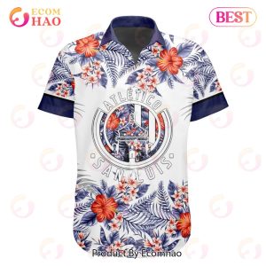 LIGA MX Atletico San Luis Specialized With Floral Design Hawaiian Shirt