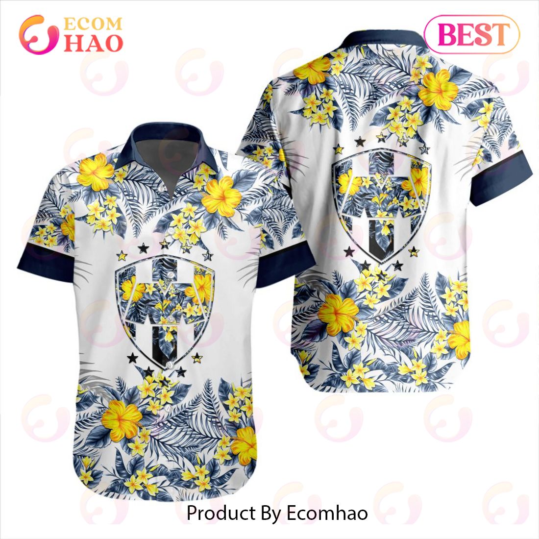 LIGA MX C.F. Pachuca Specialized With Floral Design Hawaiian Shirt