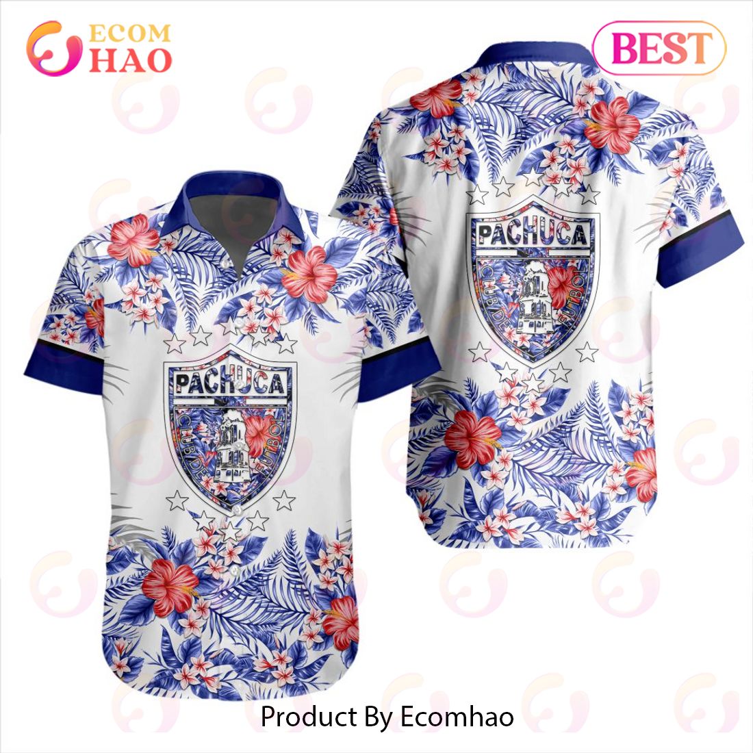 LIGA MX Chivas Guadalajara Specialized With Floral Design Hawaiian Shirt