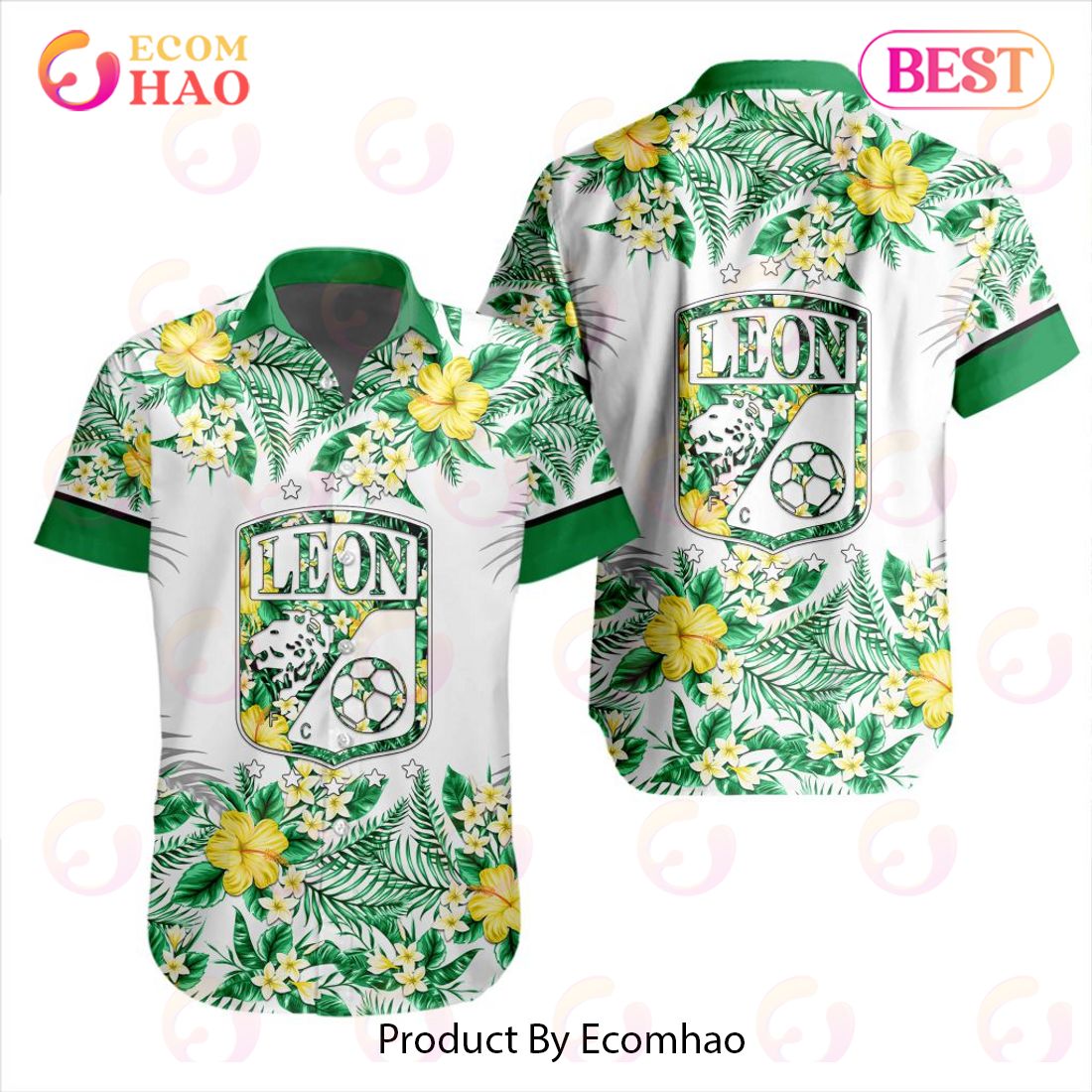 LIGA MX Club Necaxa Specialized With Floral Design Hawaiian Shirt