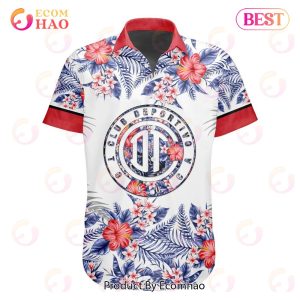 LIGA MX Deportivo Toluca Specialized With Floral Design Hawaiian Shirt