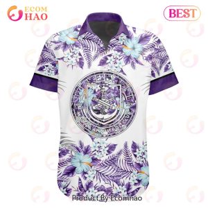 LIGA MX Mazatlan F.C Specialized With Floral Design Hawaiian Shirt