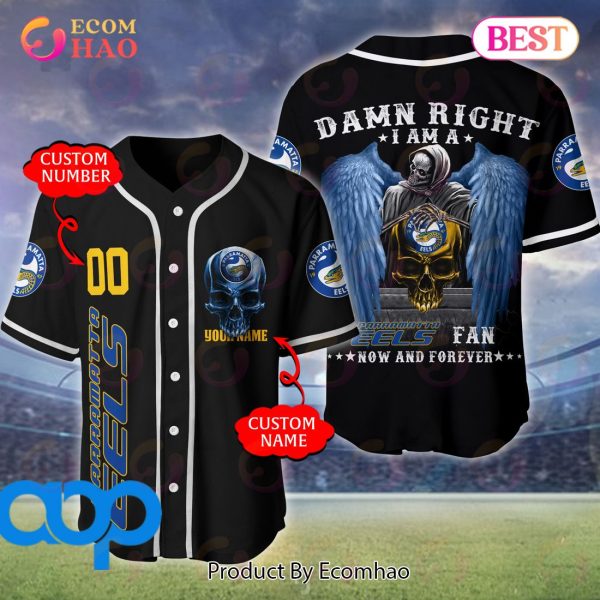 Parramatta Eels NRL 3D Personalized Baseball Jersey