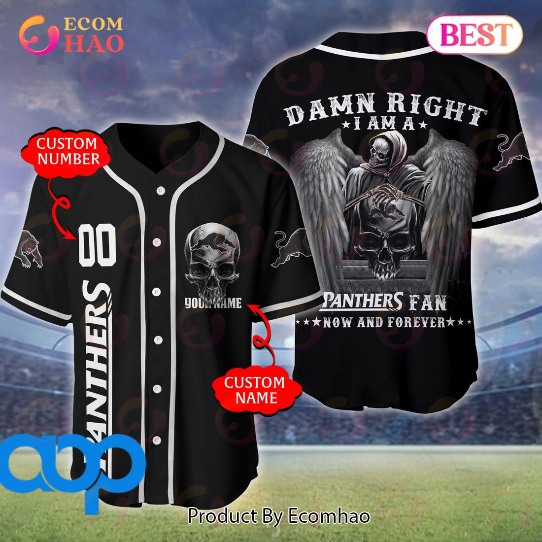 South Sydney Rabbitohs NRL 3D Personalized Baseball Jersey