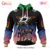 NHL Columbus Blue Jackets X KISS Band Design 3D Hoodie