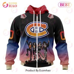 NHL Montreal Canadiens X KISS Band Design 3D Hoodie