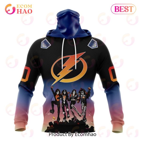 NHL Tampa Bay Lightning X KISS Band Design 3D Hoodie
