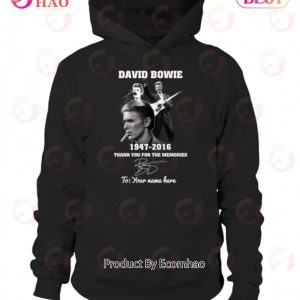 Custom Name David Bowie 1947 – 2016 Thank You For The Memories T-Shirt