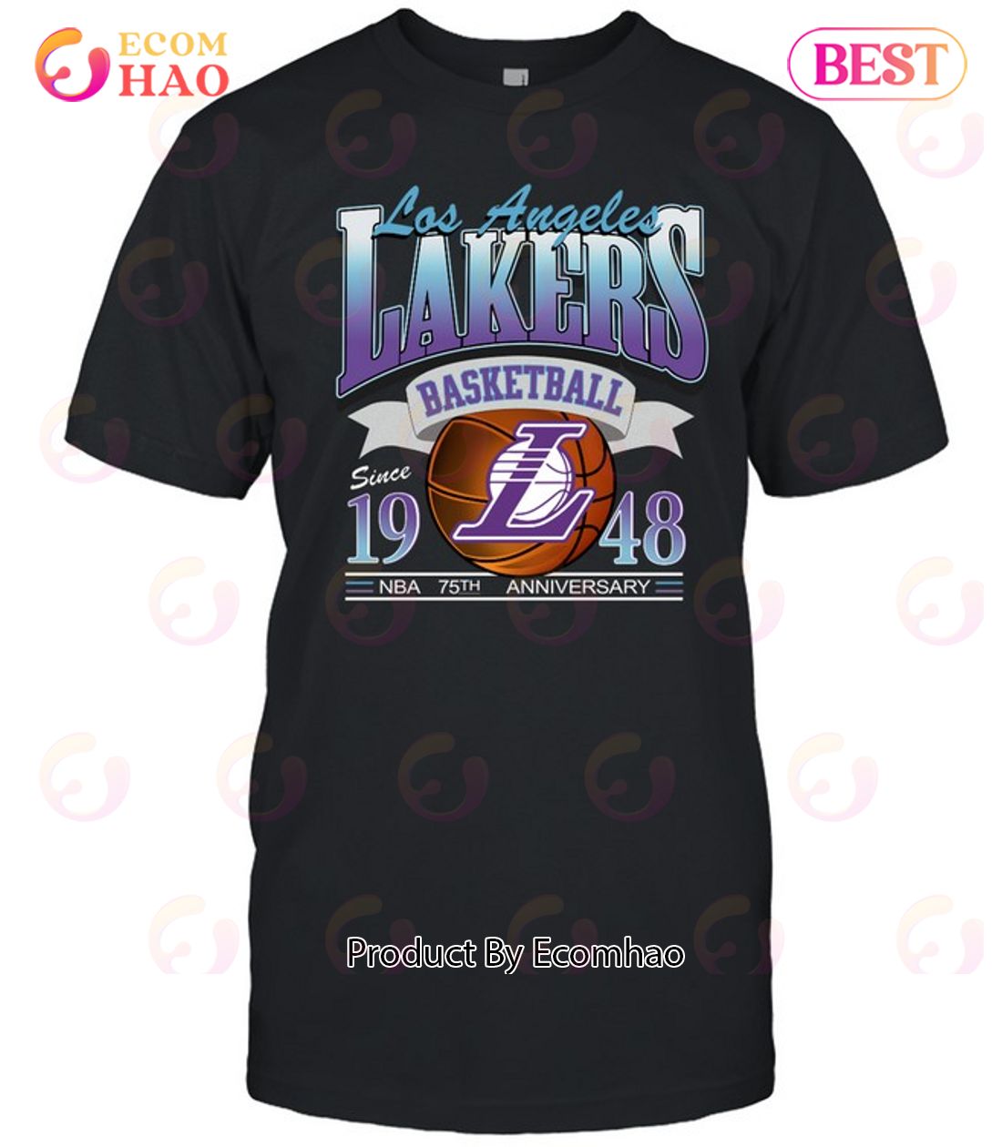 Los Angeles Lakers Basketball Since 1948 Nba 75th Anniversary Lal Fan Shirt